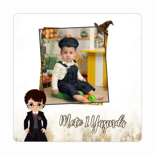 Harry Potter Temalı Doğum Günü Magneti